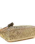 Satin Crystal Mini Re-Edition 2000 Bag Platino