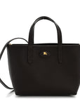Grainy Calfskin Mini Reversible Tote Peat Sand