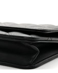 Lambskin Quilted Boy Wallet On Chain WOC Black