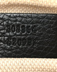 Pebbled Calfskin Small Soho Disco Bag Black