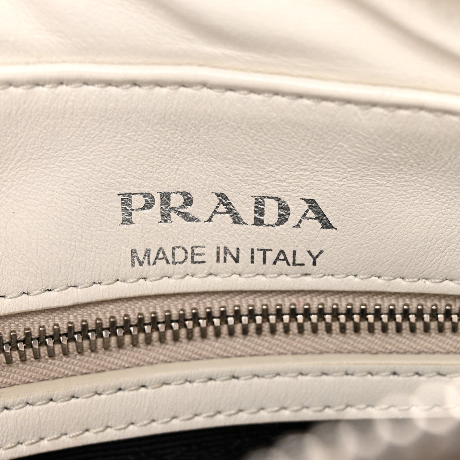 Soft Calfskin Diagramme Camera Bag White