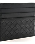 Nappa Intrecciato Card Holder Black