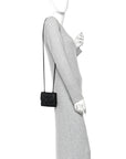 Lambskin Quilted Mini Trendy CC Chain Wallet So Black