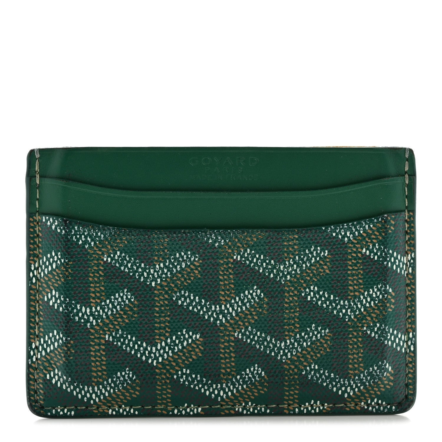 Goyardine Saint Sulpice Card Holder Green