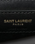 Smooth Calfskin Medium Classic Monogram Kate Tassel Satchel Black
