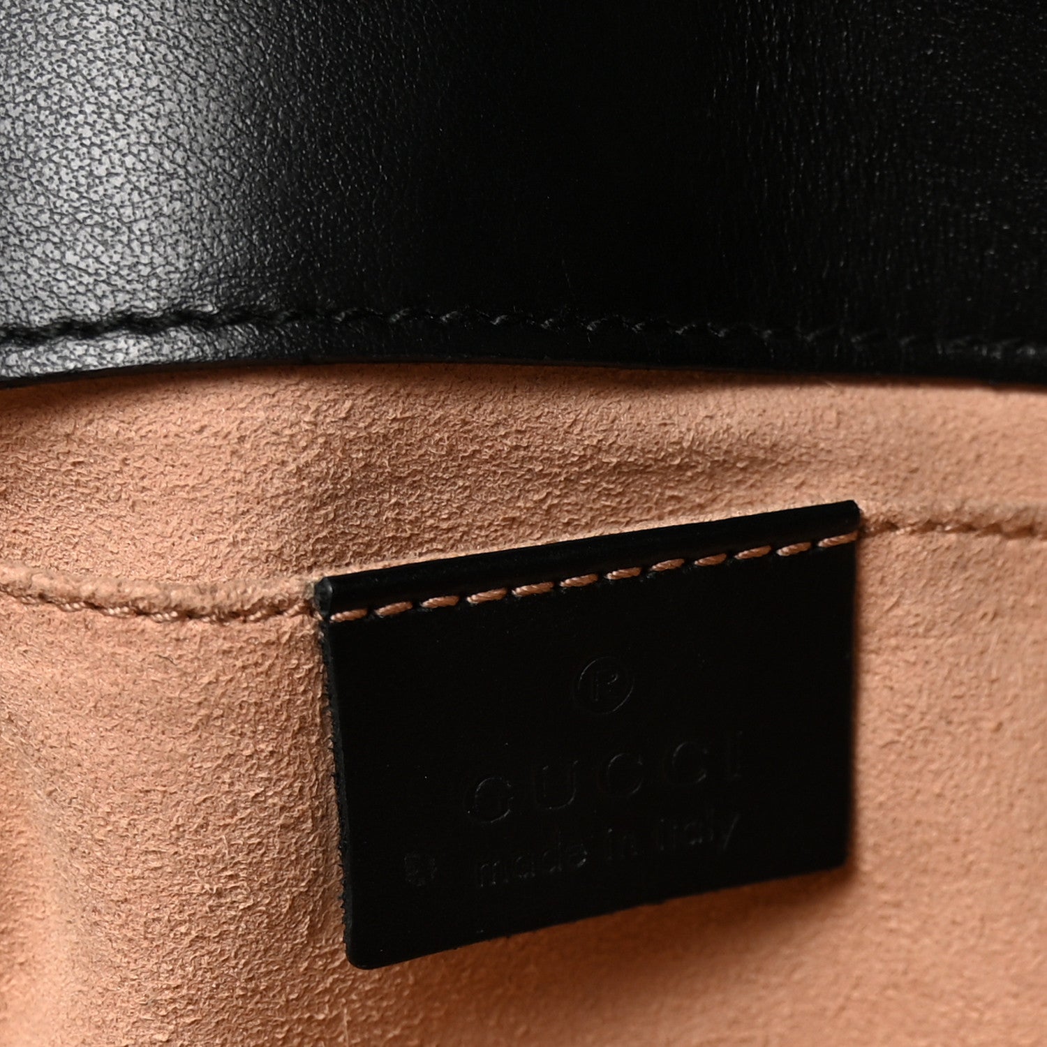 Calfskin Matelasse Mini GG Marmont Shoulder Bag Black