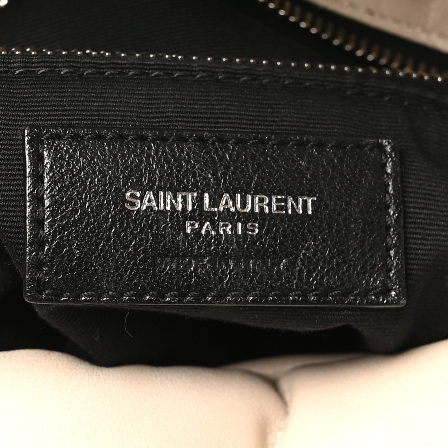 Lambskin Quilted Medium Loulou Puffer Monogram Chain Satchel Crema Soft