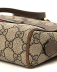 GG Supreme Monogram Web Mini Ophidia Shoulder Bag Brown