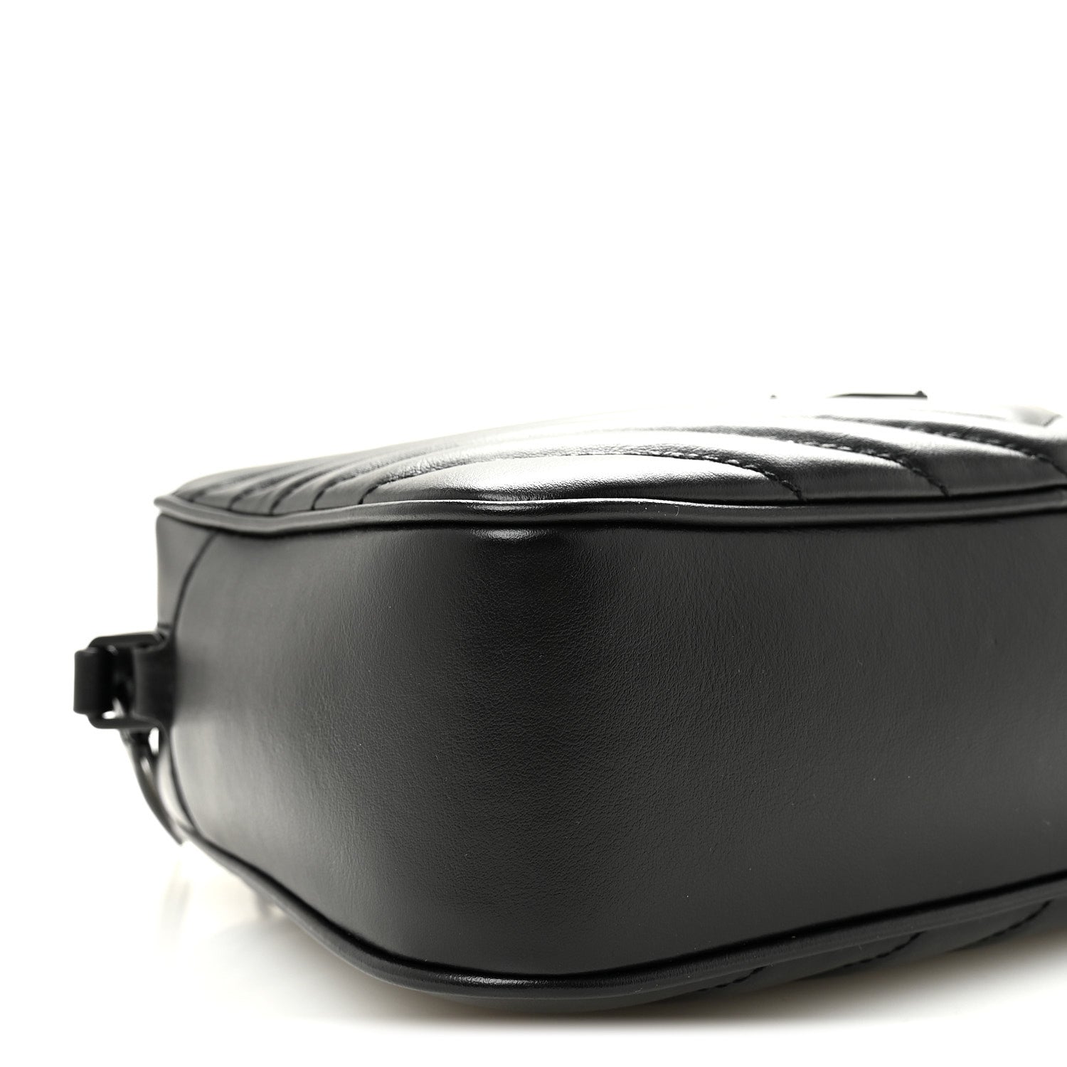 Calfskin Matelasse Monogram Monochrome Lou Camera Bag Black