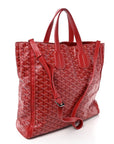 Goyardine Voltaire Tote Red