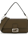 Cuoio Roma Sellerissima Nappa Sintetica Tape Stitch Baguette Wood