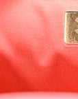 Caviar Quilted Mini CHNL 25 Handbag Coral