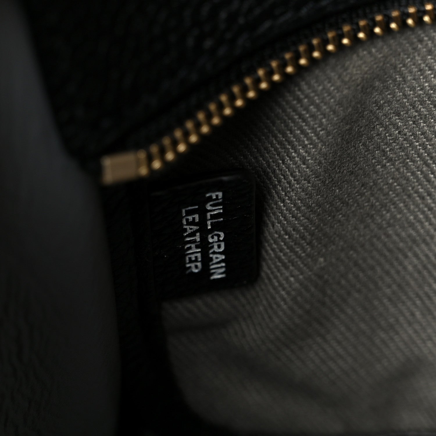 Grained Calfskin Small The Tote Bag Black