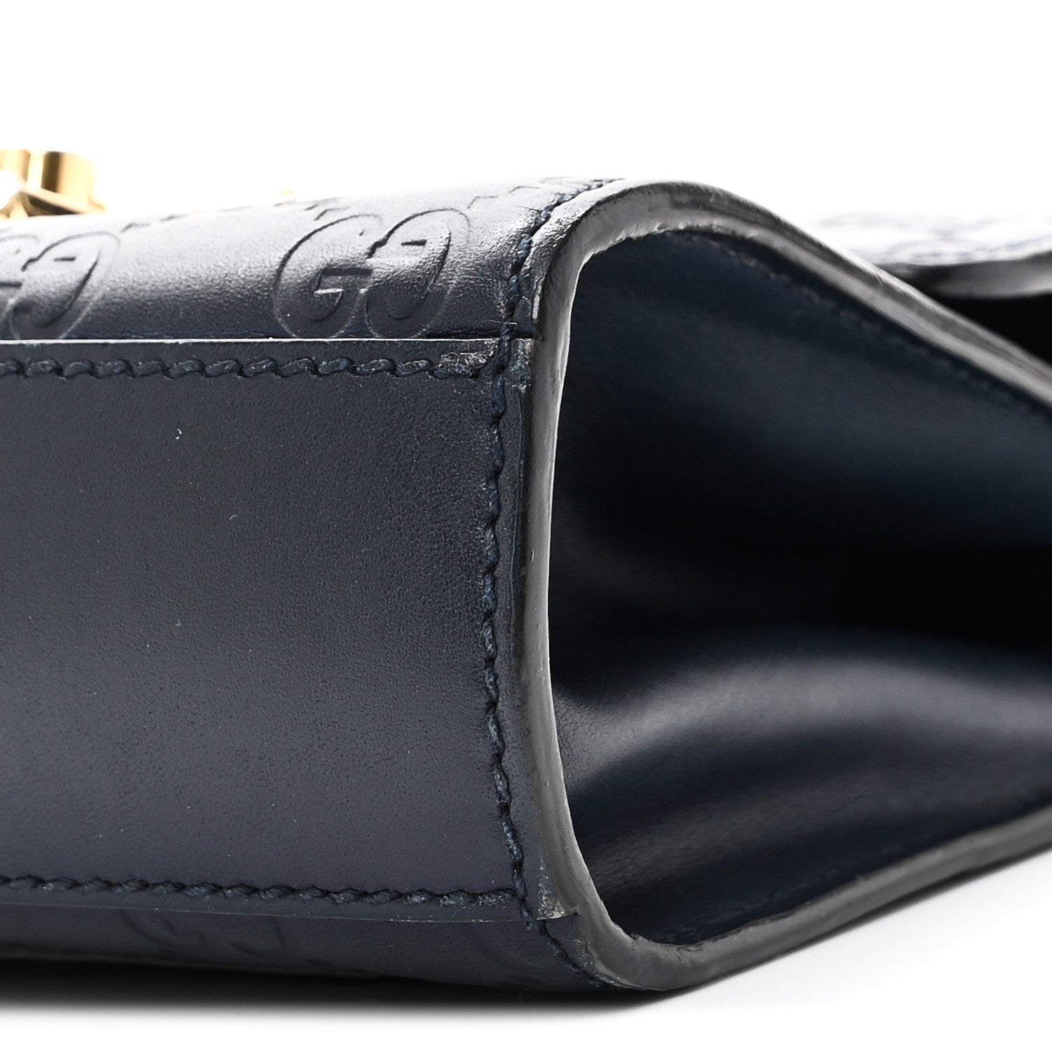 GCCIssima Small Padlock Shoulder Bag Blue Agata