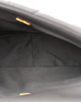 Lambskin Quilted Medium CHNL 19 Flap Dark Grey