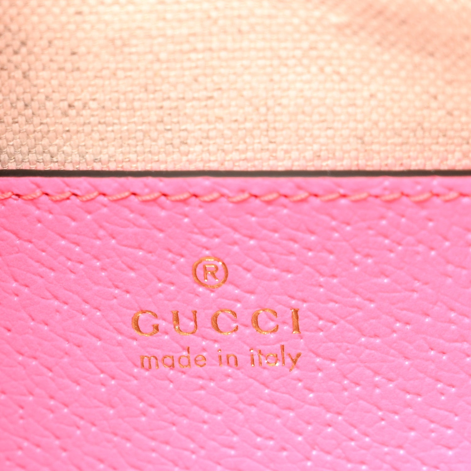 GG Supreme Monogram Textured Dollar Calfskin Web Ophidia Small Crossbody Bag Beige Ebony Fuchsia