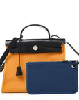 Vache Hunter Toile Herbag Zip 31 PM Jaune D'Or Bleu Izmir