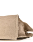 Linen Calfskin Small Rive Gauche Tote Greggio Natural