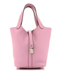 Taurillon Clemence Picotin Lock 18 PM Mauve Sylvestre