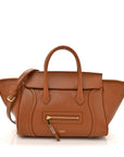Supple Shiny Lambskin Small New Luggage Soft Tan