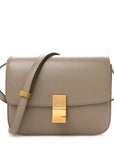 Liege Calfskin Medium Classic Box Flap Bag Souris
