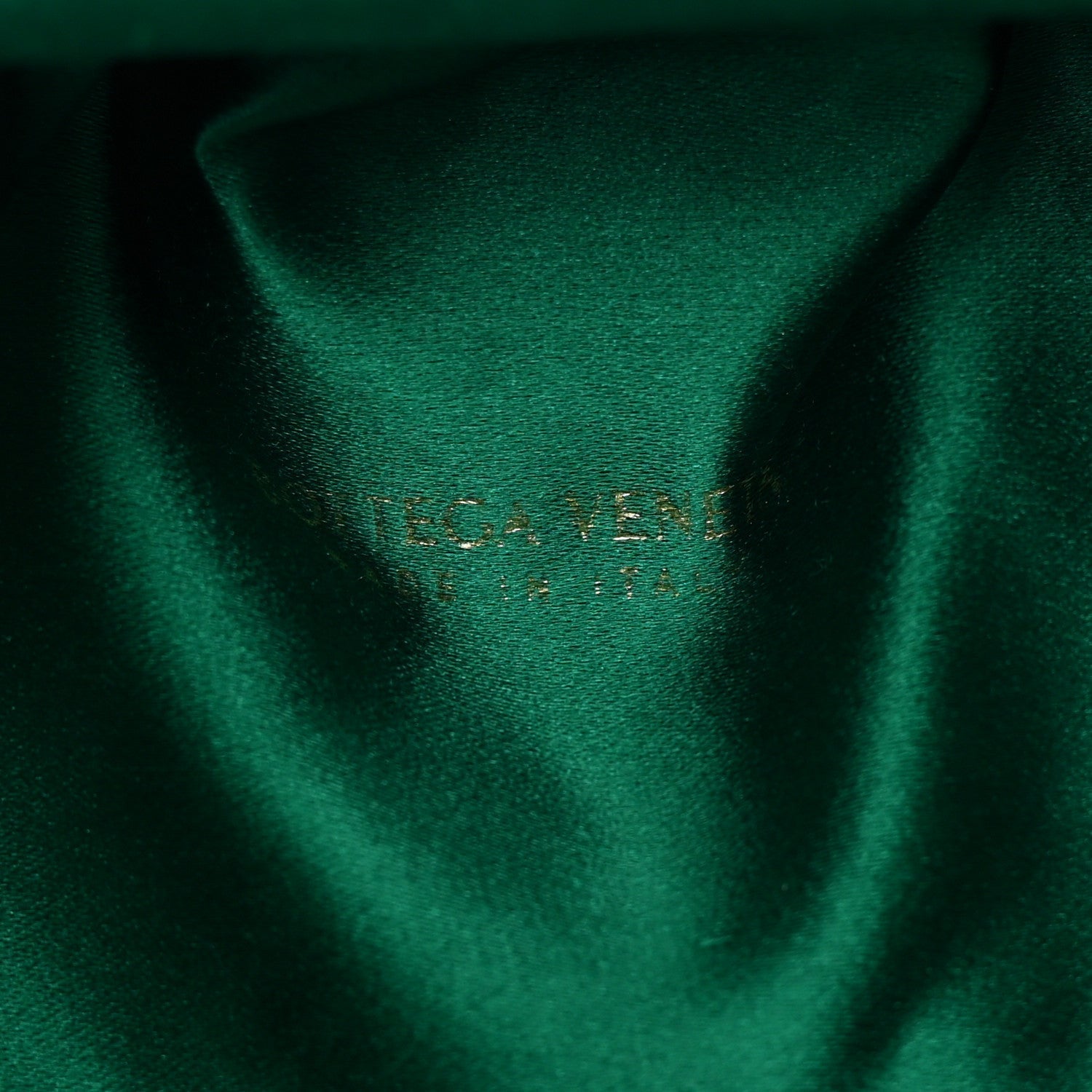 Satin Crystal Embellished The Mini Pouch Emerald
