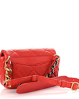 Lambskin Quilted CHNL 19 Waist Bag Red
