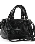 Agneau Arena Crystal Neo Nano Cagole Handbag Black