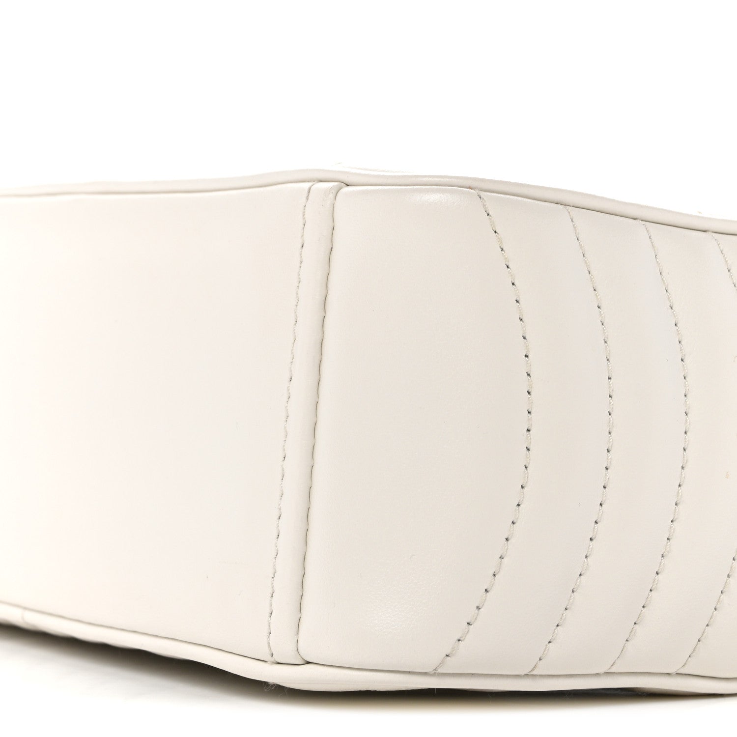 Soft Calfskin Diagramme Camera Bag White