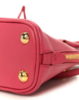Saffiano Lux Mini Promenade Tote Fuxia