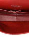 Caviar Quilted Maxi Double Flap Dark Red
