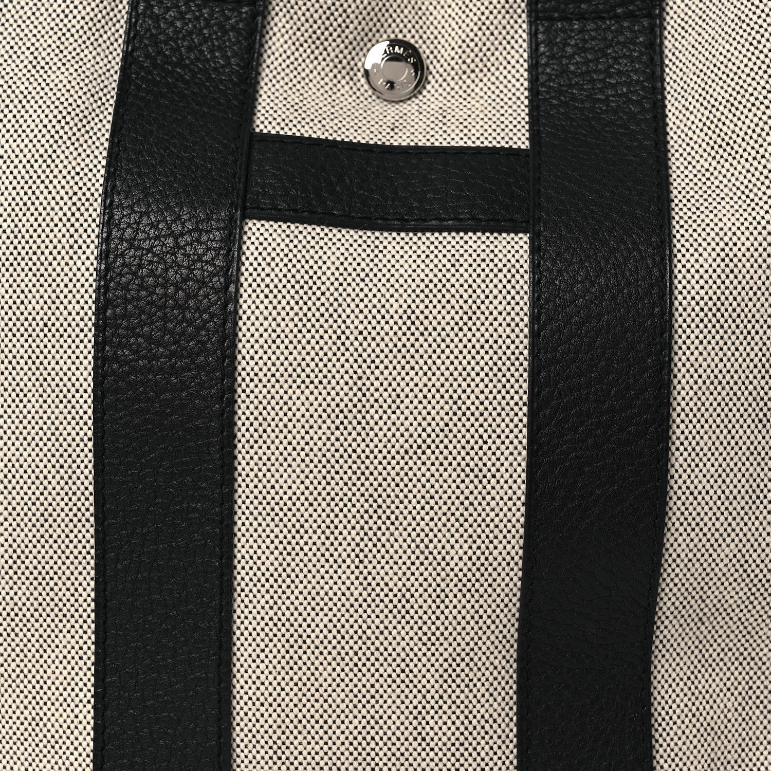Toile Taurillon Clemence Sac Harnais Tote PM Black