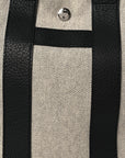 Toile Taurillon Clemence Sac Harnais Tote PM Black