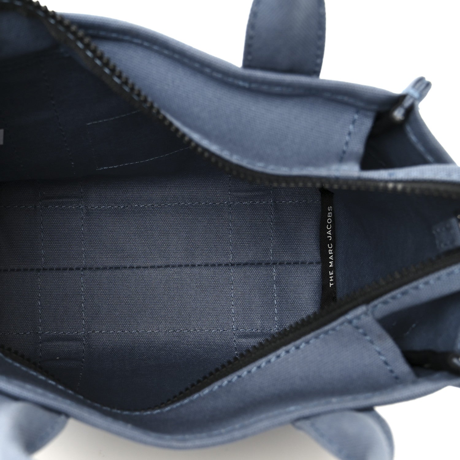 Cotton Canvas Small The Traveler Tote Bag Blue