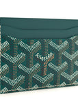 Goyardine Saint Sulpice Card Holder Green