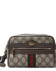GG Supreme Monogram Web Mini Ophidia Shoulder Bag Brown