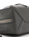 Veau Papier A6 Zip Around Tote Gris Fossile