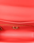 Lambskin Medium Devotion Crossbody Bag Corallo