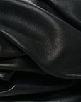 Lambskin Rose Clutch Black
