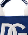 Canvas Mini DG Logo Shopper Tote Bluette