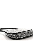 Satin Crystal Cleo Adjustable Strap Shoulder Bag Metal