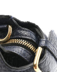 Signature Grain Small Clifton Bag Navy Blue
