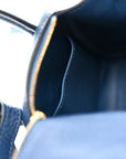 Taurillon Clemence Mini Lindy 20 Deep Bleu