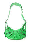 Agneau Arena Le Cagole Shoulder Bag XS Vivid Green