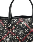 Coated Canvas Coco Small Tote Black