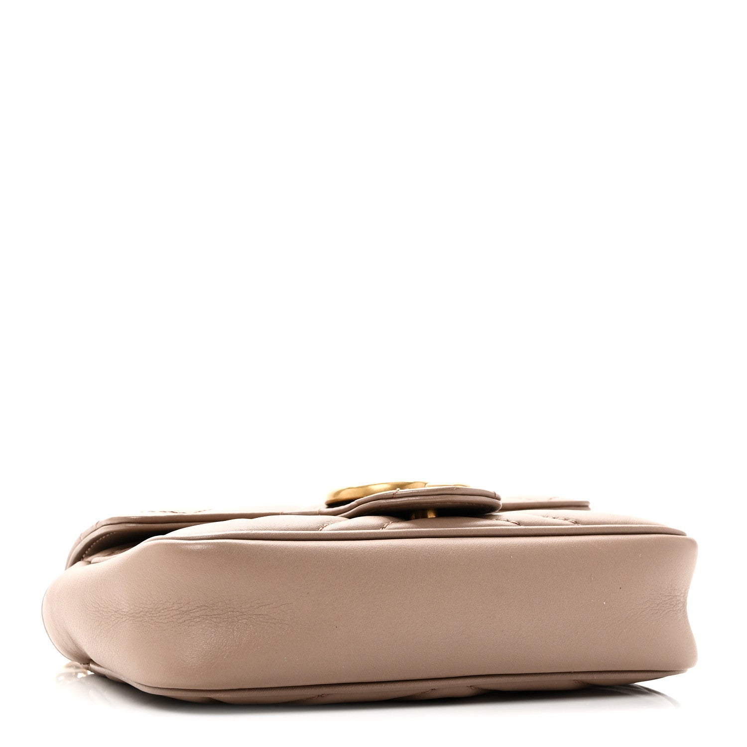Calfskin Matelasse Super Mini GG Marmont Shoulder Bag Porcelain Rose