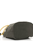 Canvas Gabardine Bucket Bag Oliva Giallo