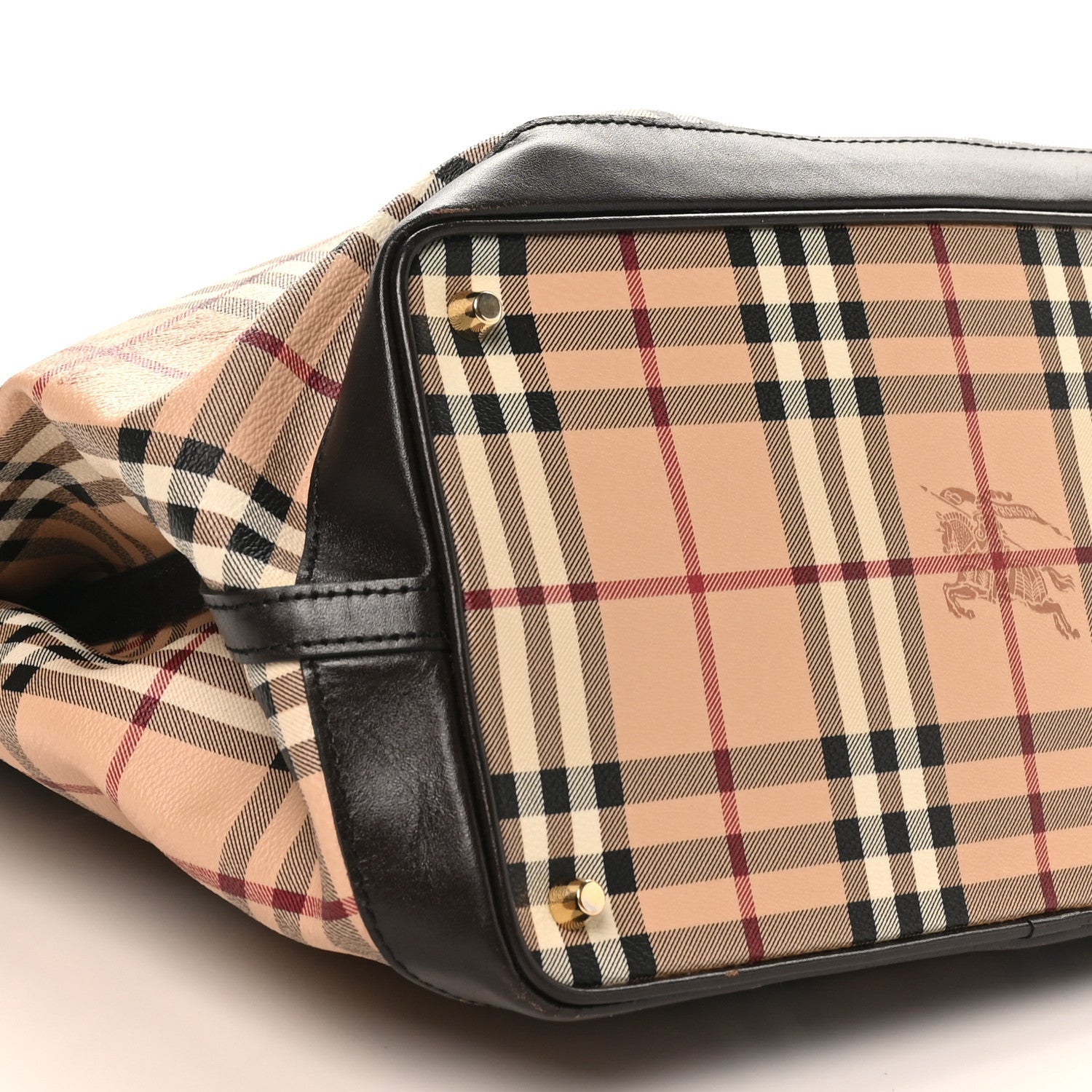 Haymarket Check Medium Golderton Tote Chocolate