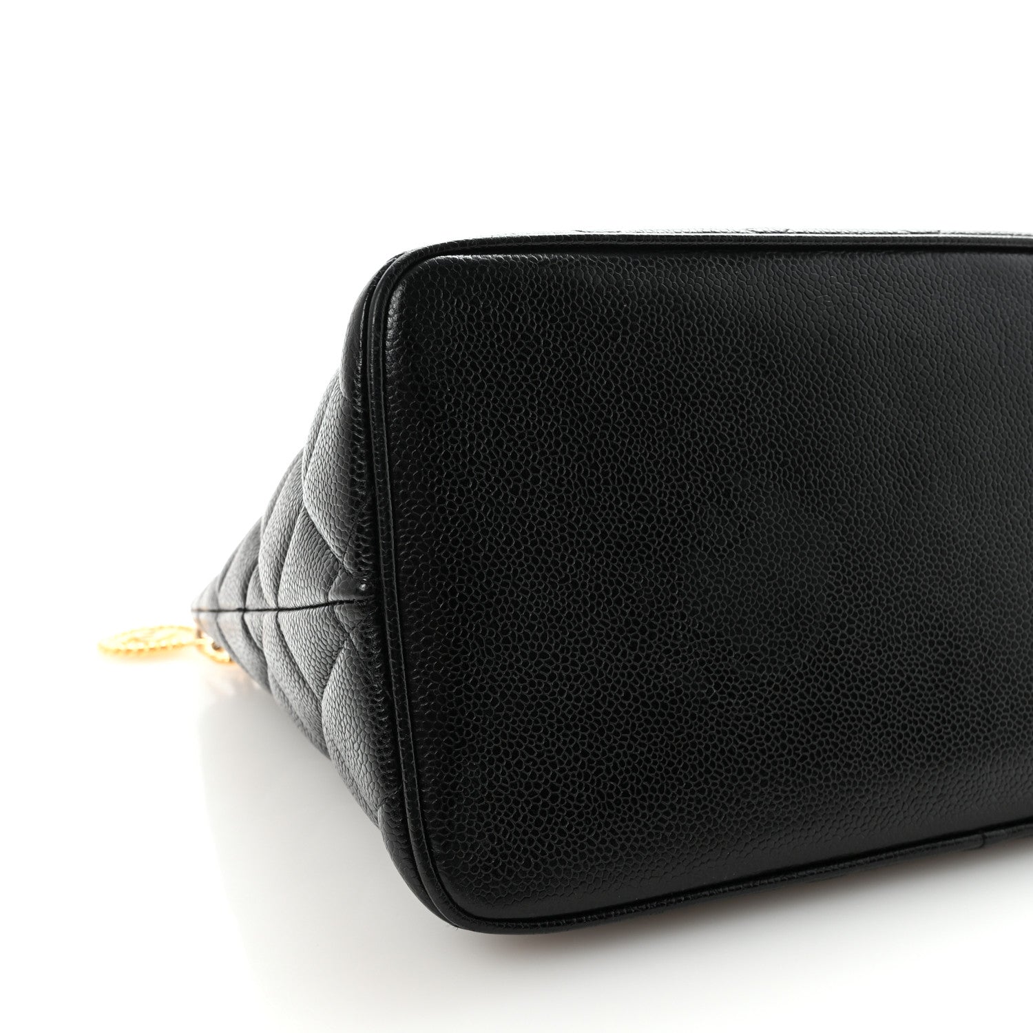 Caviar Quilted Medallion Tote Black