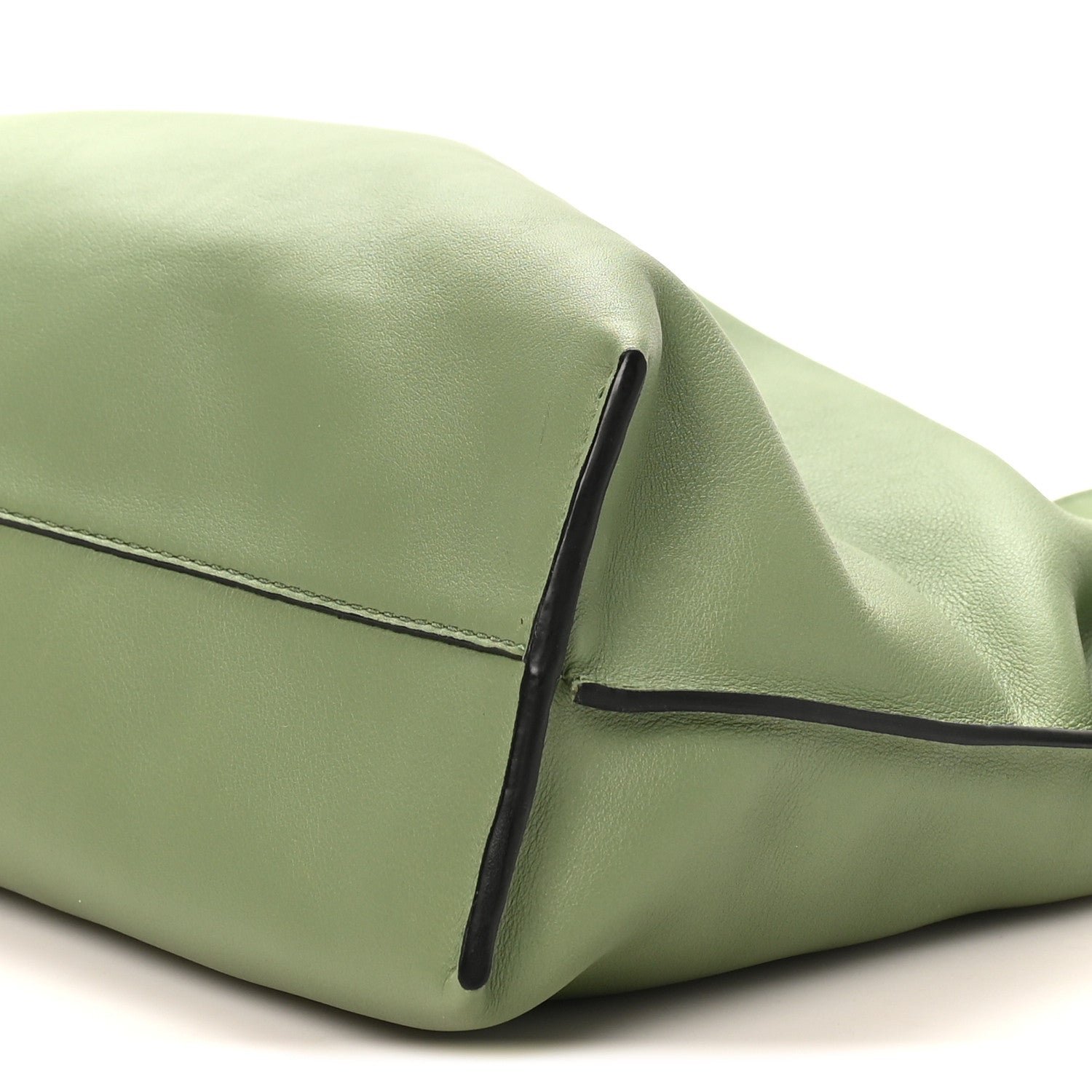 Nappa Flamenco Knot Clutch Rosemary